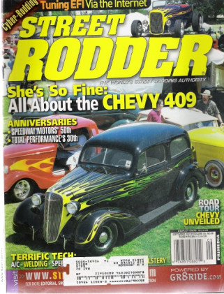 STREET RODDER 2001 SEPT - CHEVY 348-409, CUSTOM DOOR-TRUNK PANELS MADE